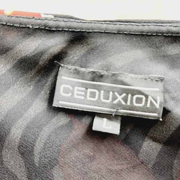 Skirt Midi Ceduxion Zebra Butterfly Orange Pink Midi Boho Y2K Whimsycore Size L - Picture 9 of 12